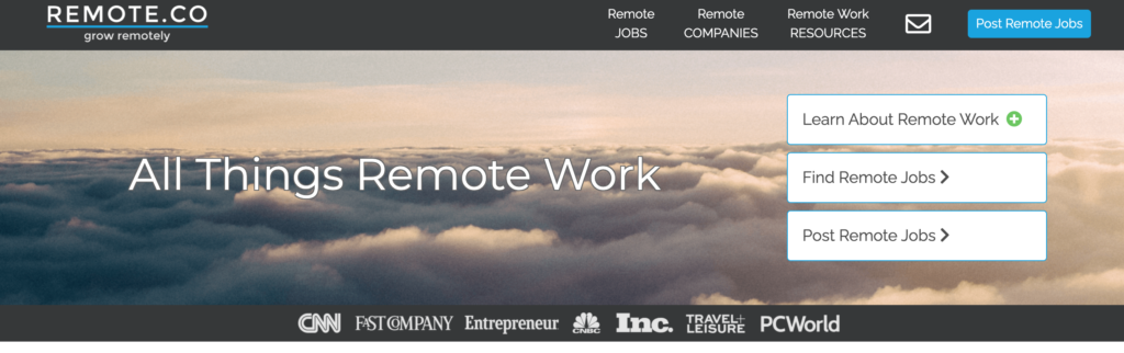 Remote.co job board