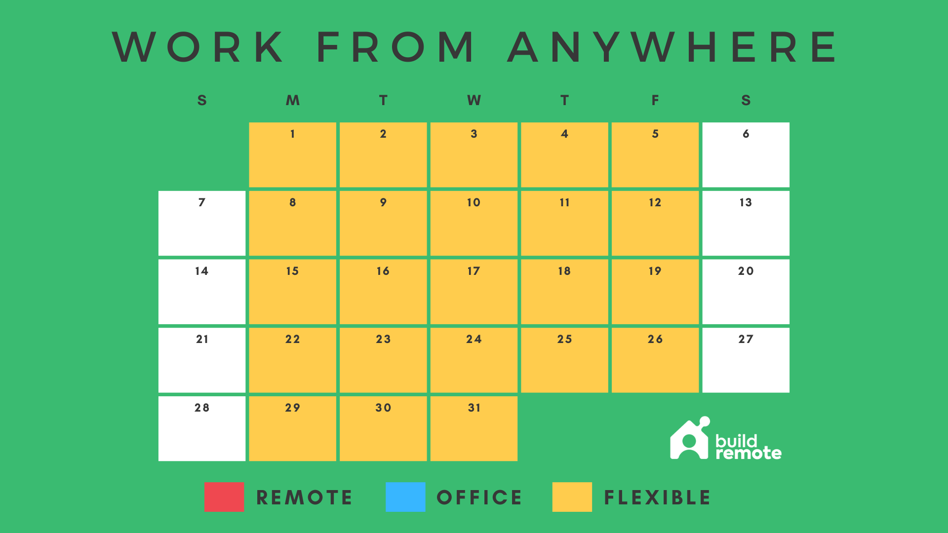 work-from-anywhere hybrid schedule