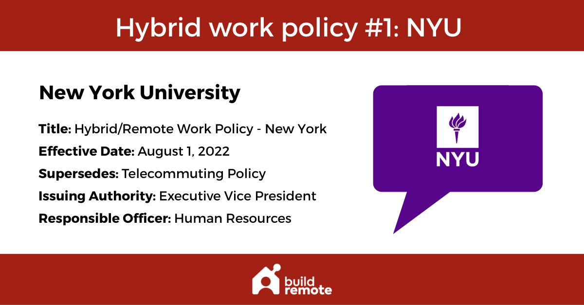 Hybrid Work Policy Template (+ Real Policies Analyzed) Buildremote