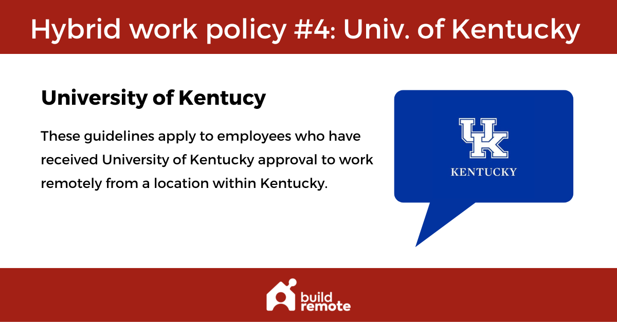 Univ of Kentucky hybrid work policy