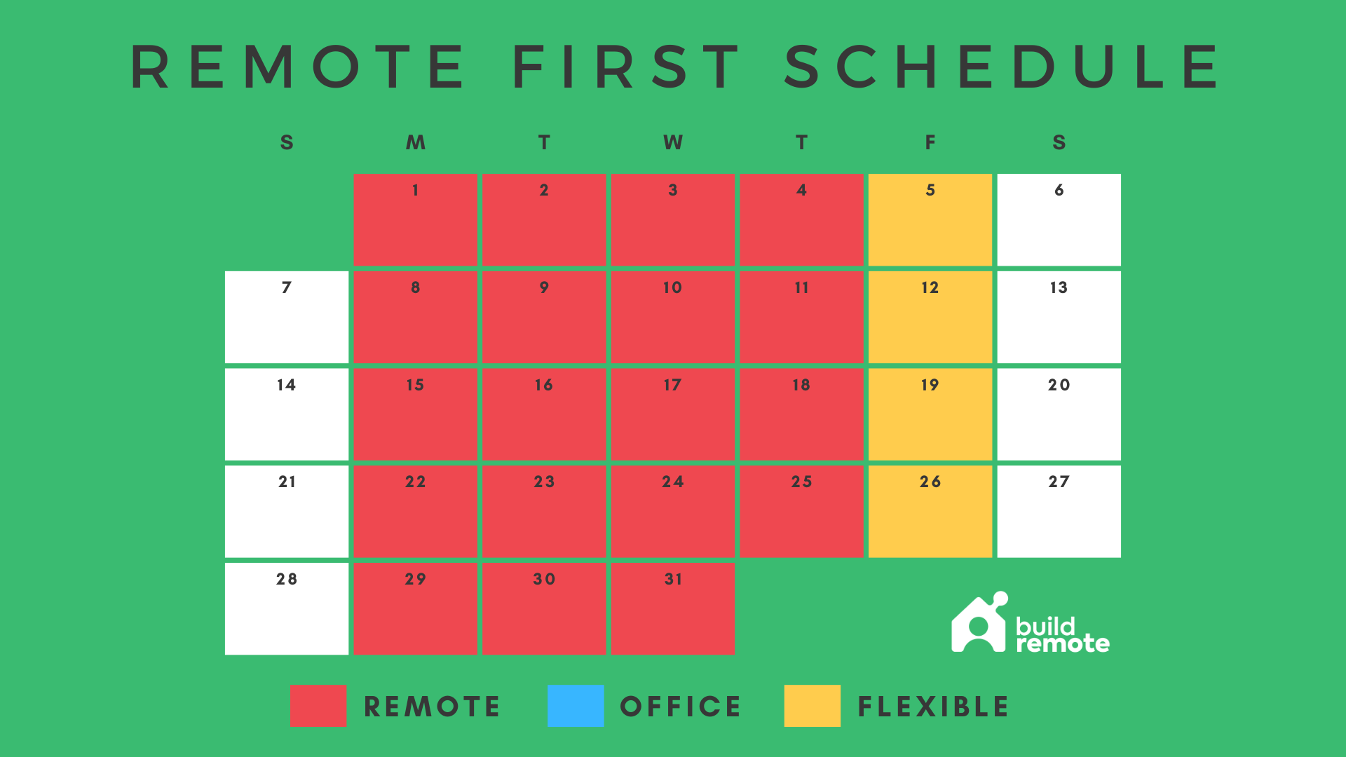 remote-first hybrid work schedule