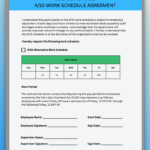4/10 work schedule agreement