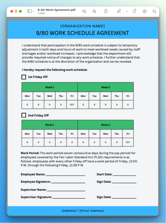 9/80 Work Schedule: The Manager's Guide | Buildremote