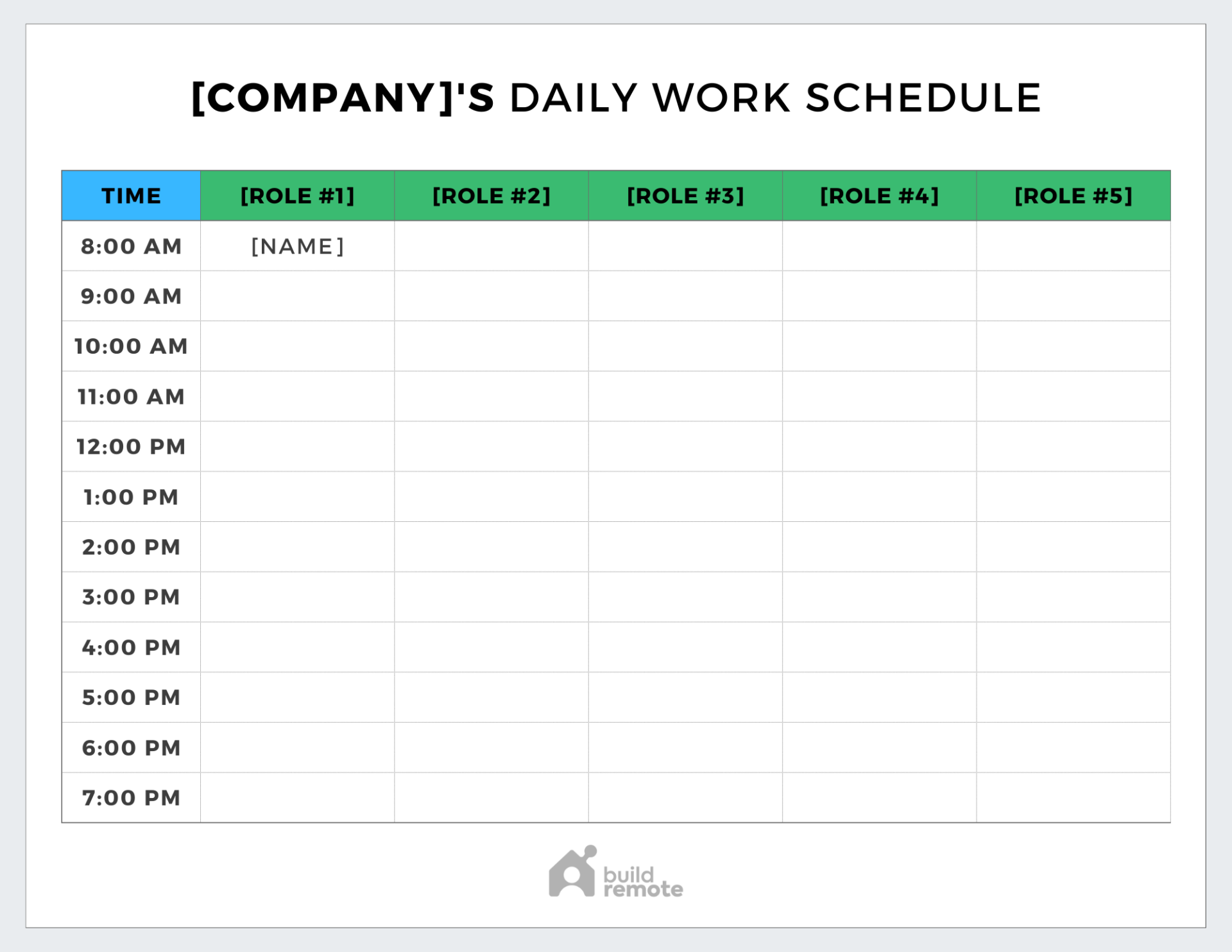 36 Employee Work Schedule Templates: Free Designs