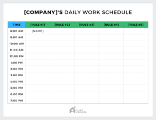 36 Employee Work Schedule Templates: Free Designs