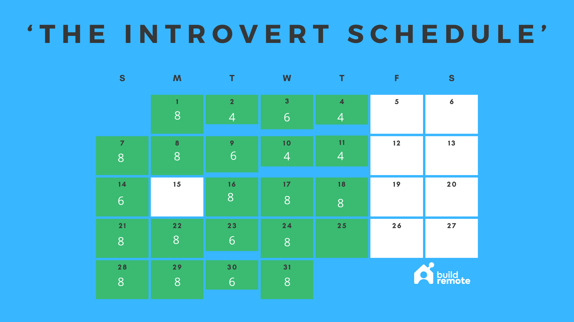 Introvert work schedule