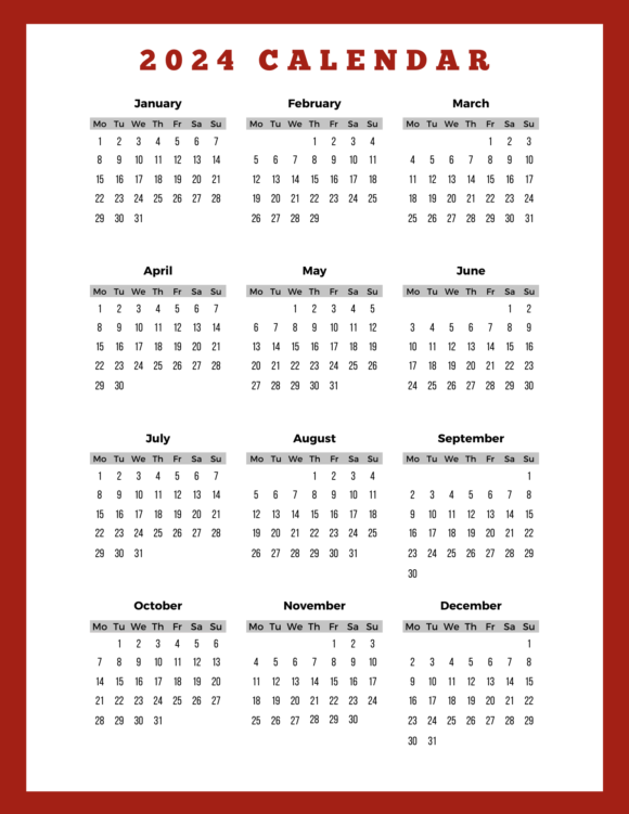 How many working days are in 2024 buildremote