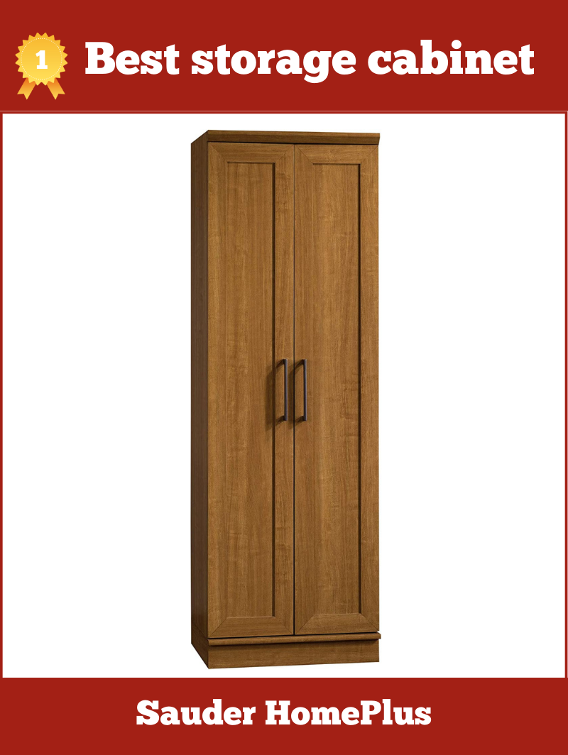 Sauder HomePlus Storage Cabinet, Sienna Oak