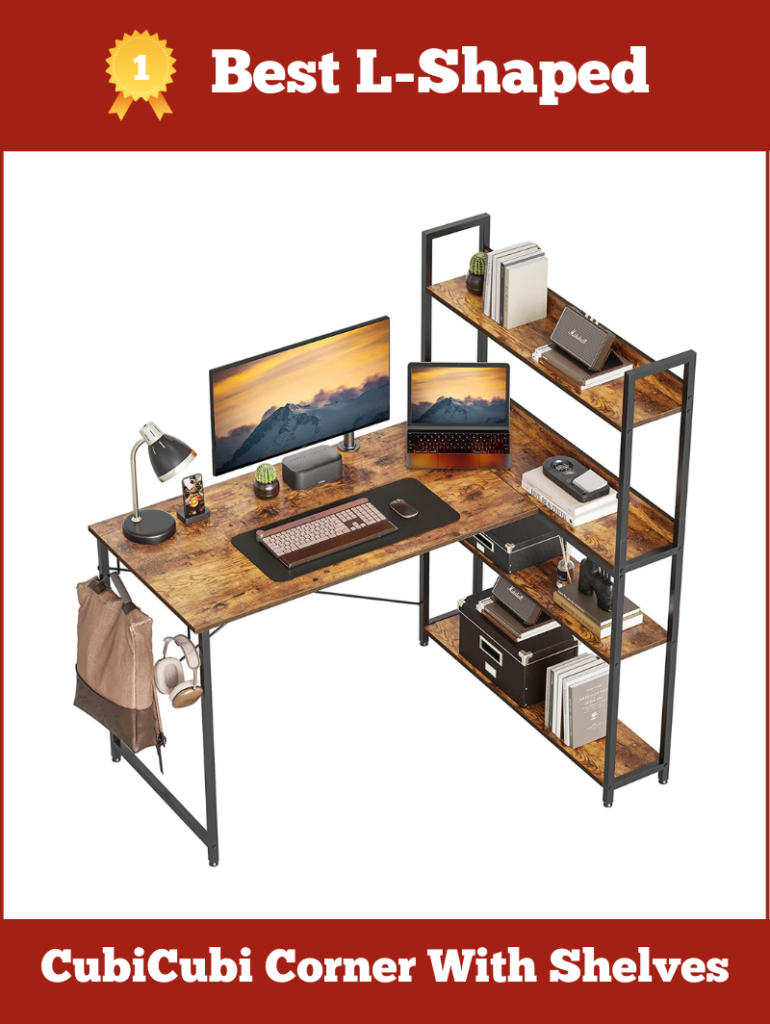 L-Shaped Small Desk For Corner