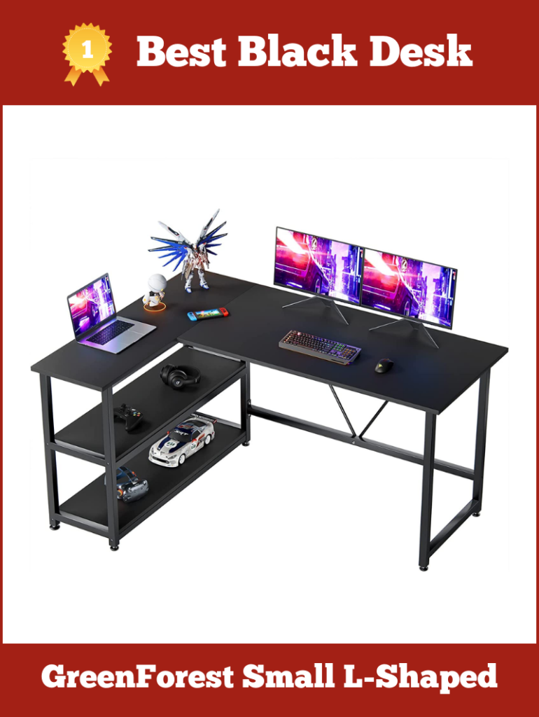 Best Black, Small Corner Desk
