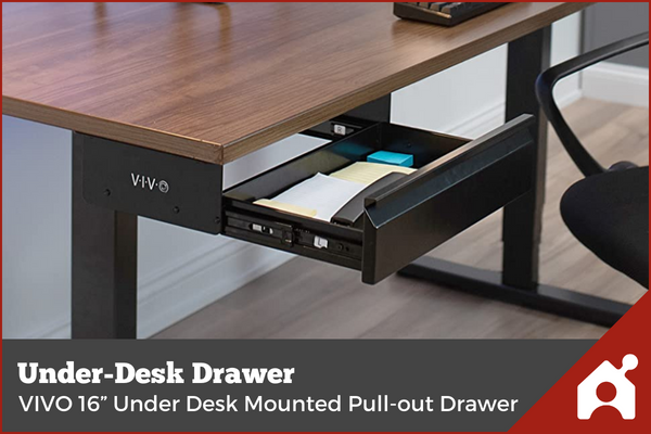 under-desk drawer for organization