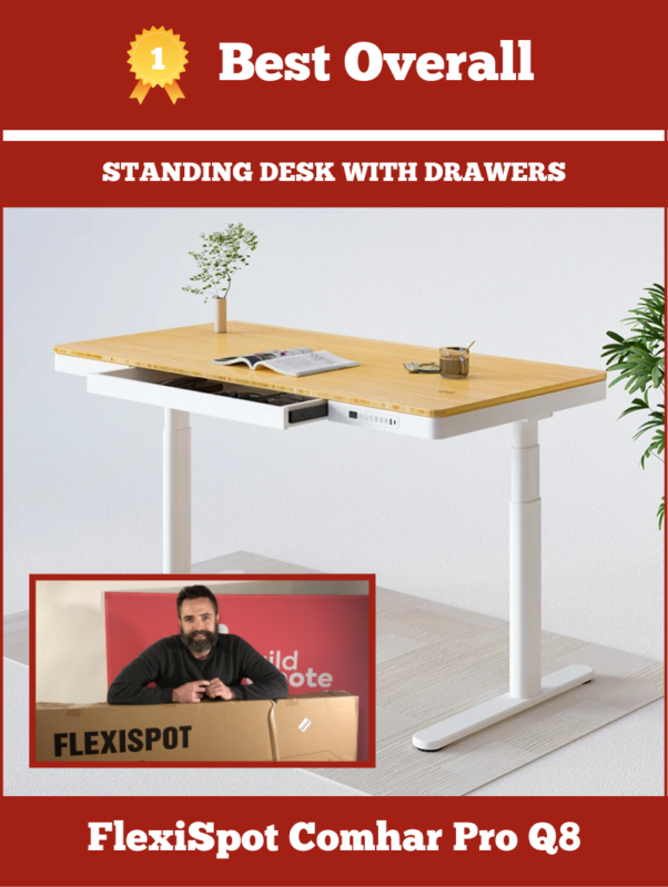 FlexiSpot Comhar Pro standing desk with drawers