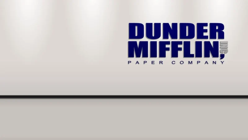 Download Michael Scott Struggles to Lead at Dunder Mifflin Wallpaper