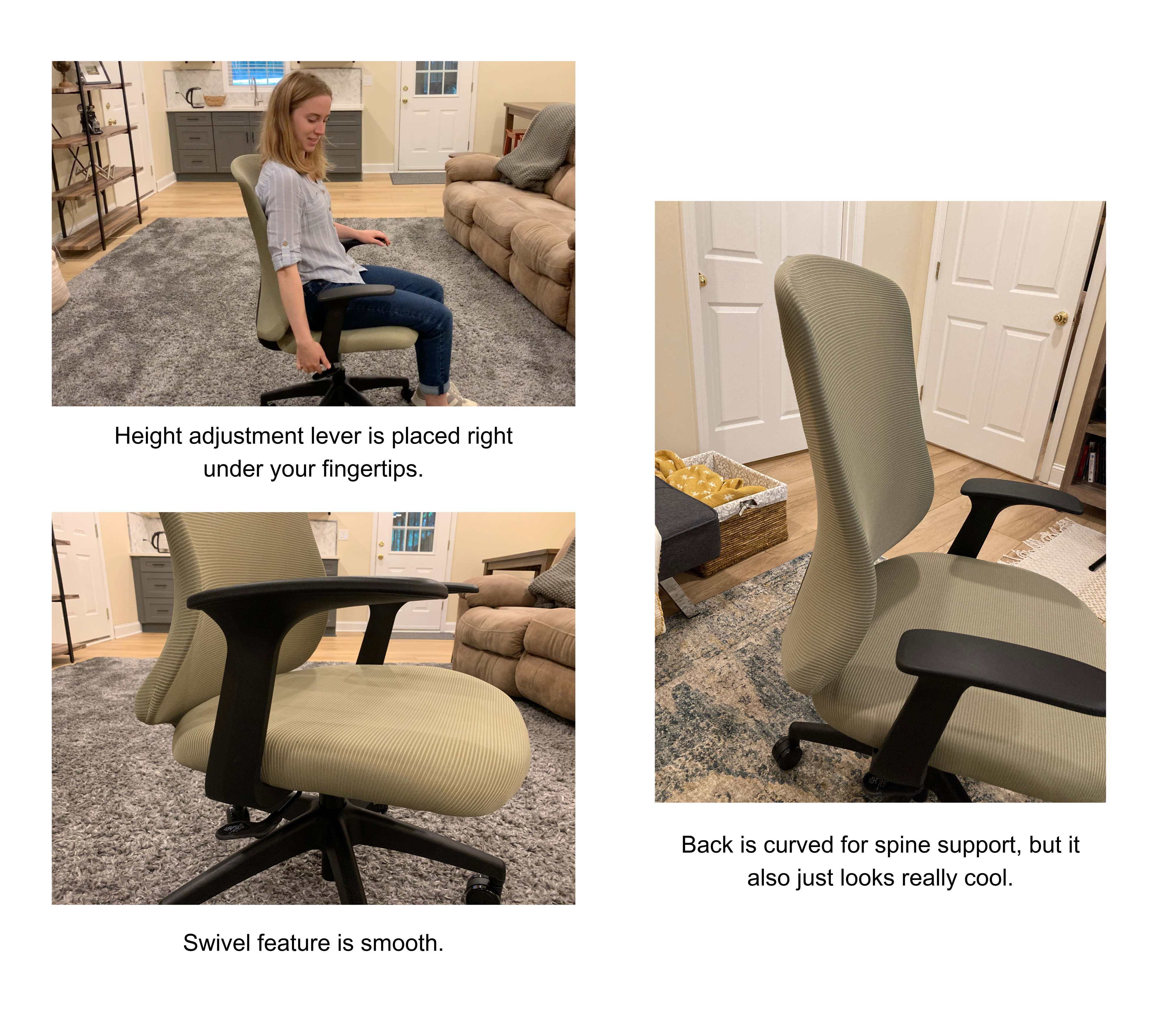 FlexiSpot Light Mesh Office Chair (OC2) design
