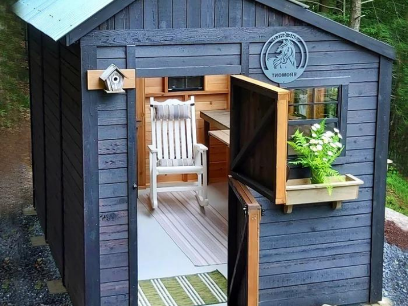 Cedarwood Sunshed Garden Shed with Metal Roof by Outdoor Living Today