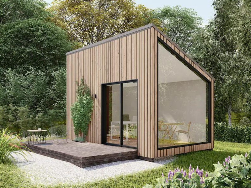 Backyard Office Studio House Plans by SinelHousePlans