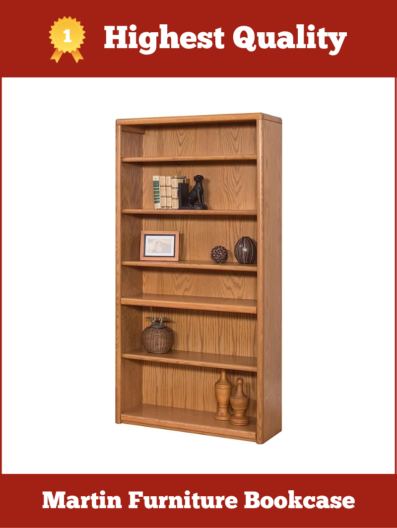 Highest Quality - Martin Furniture Contemporary 6-Shelf Bookcase