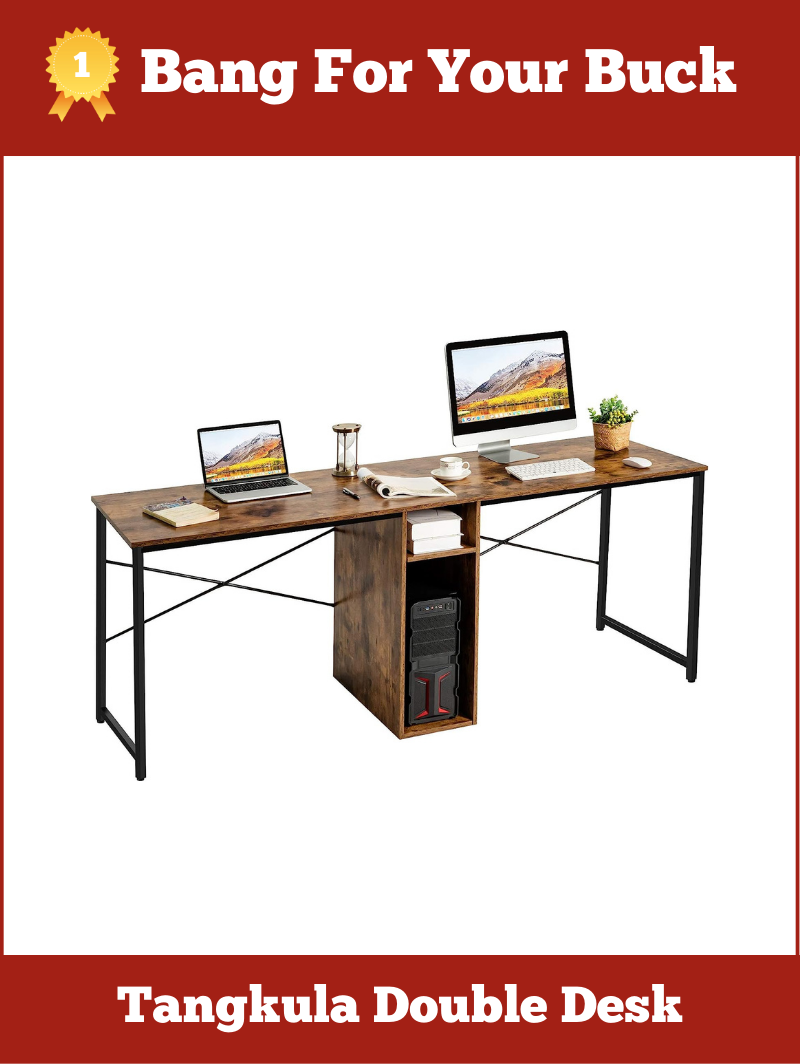 Best Bang For Your Buck - Two-Person Computer Desk By Tangkula