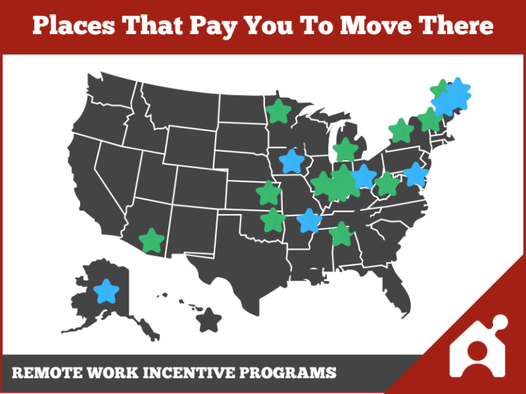 28 Places That Pay You To Move Remote Work Incentive Programs