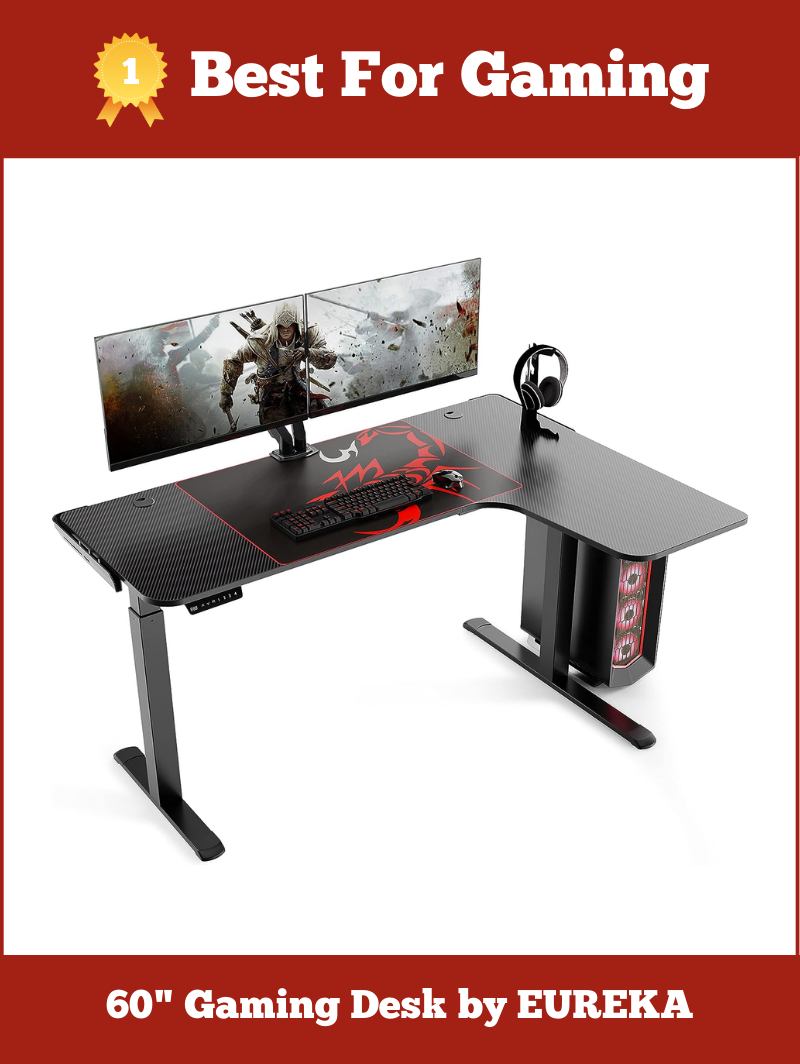 Gaming L-shaped standing desk