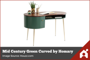Cool mid-century curved desk