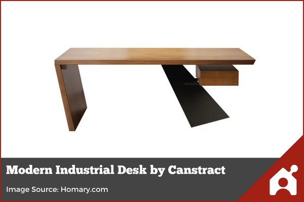 Cool, modern industrial desk for a home office