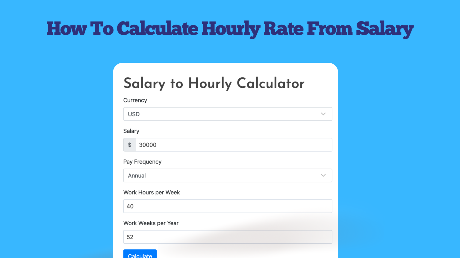 How To Calculate Hourly Rate From Salary 1536x864 