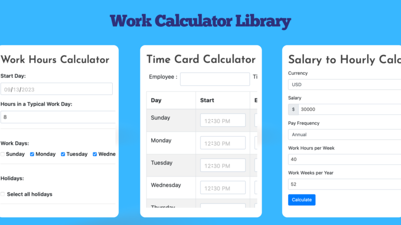 Work Calculators