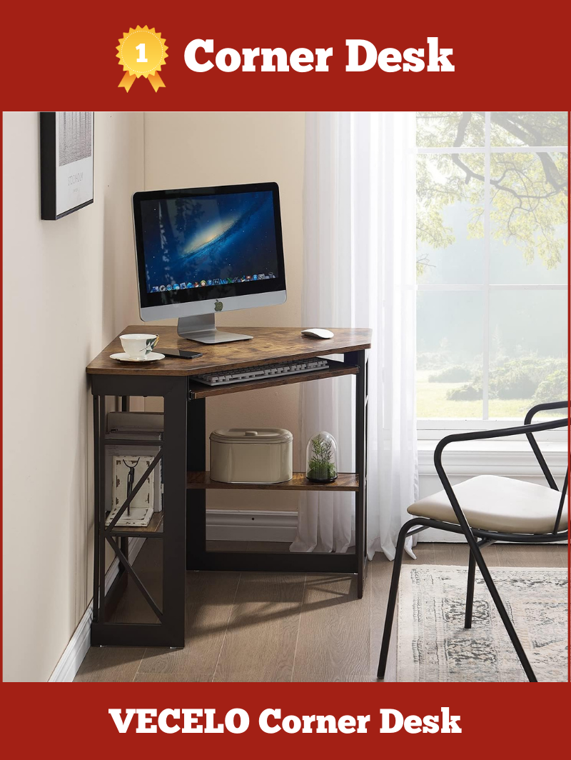 Best Corner Desk with Storage - Corner Computer Desk by VECELO