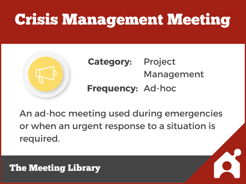 Crisis Management Meeting