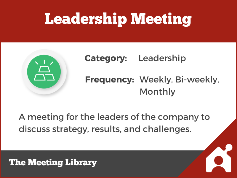 Leadership Meeting