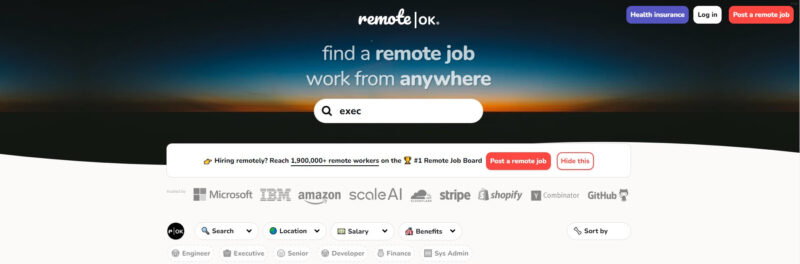 remote|OK job board