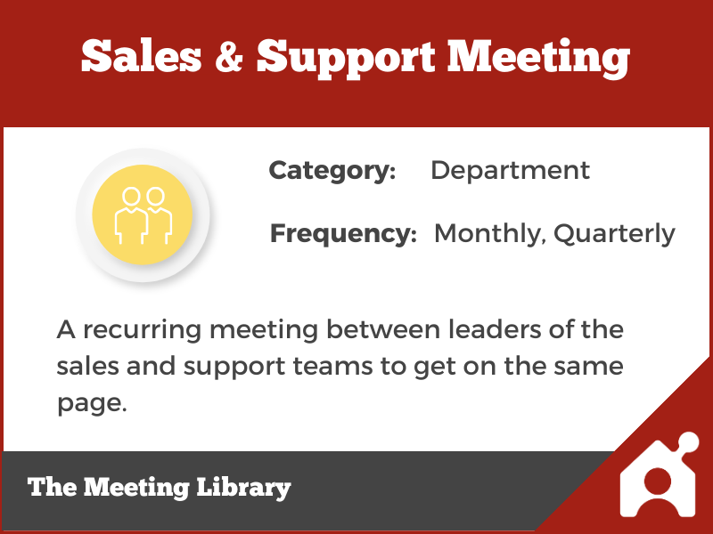 Sales & Support Meeting