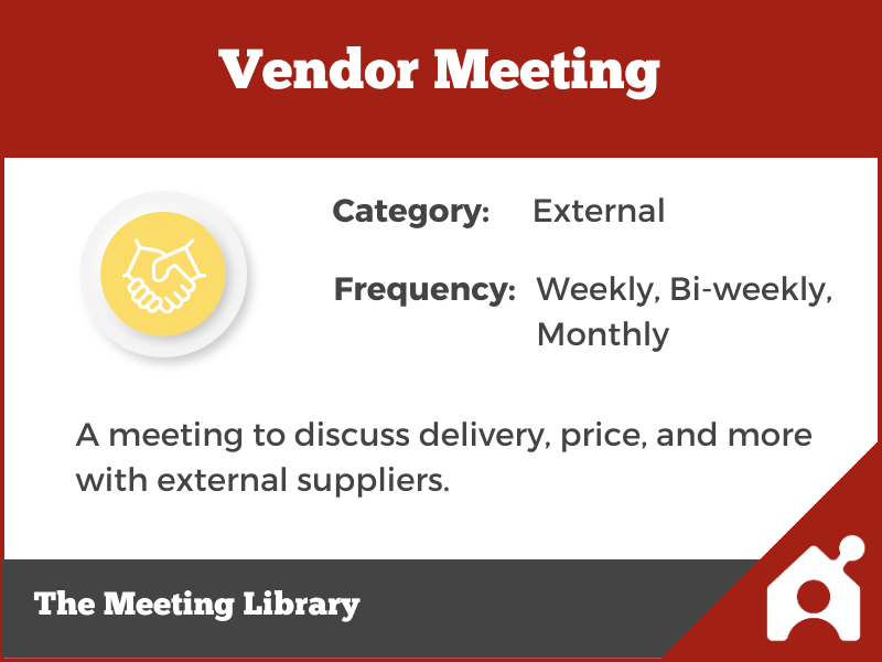 Vendor Meeting