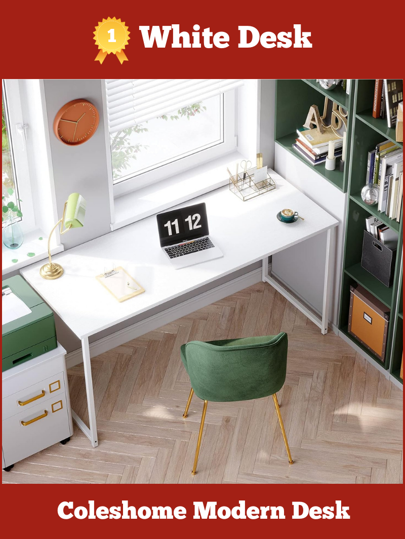 White Desk: Modern Desk By Coleshome