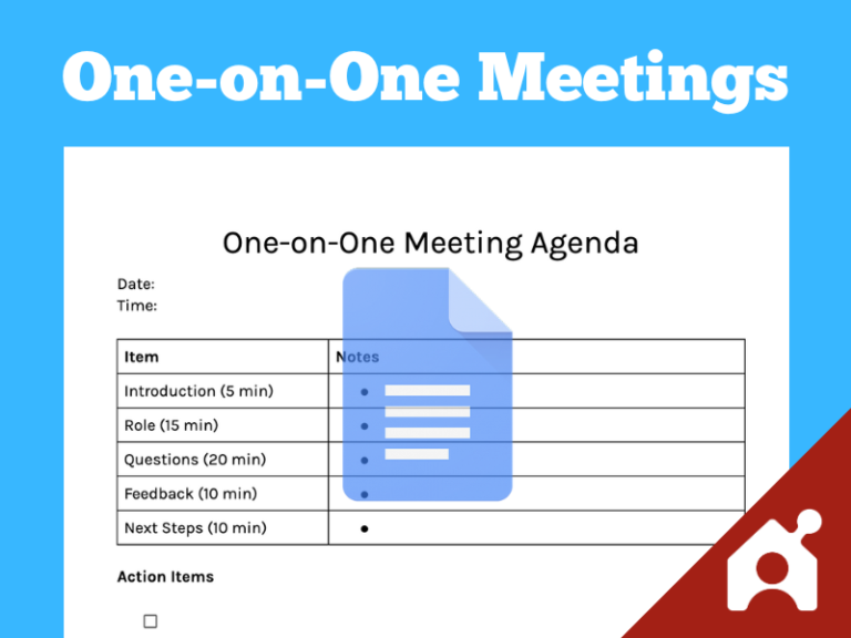 5 One-On-One Meeting Agenda Templates