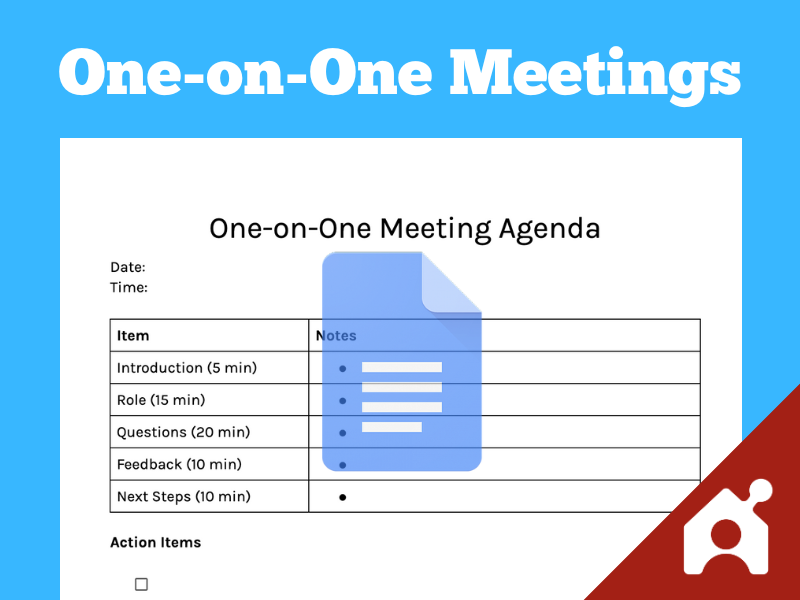 One-on-one meeting agenda template