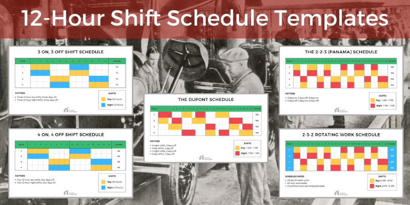 12-hour shift schedules