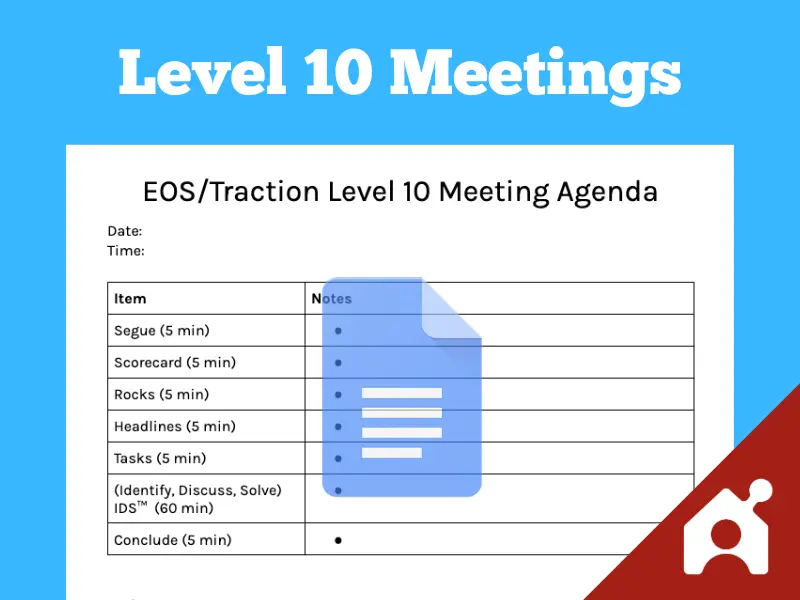 Level 10 meeting agenda template