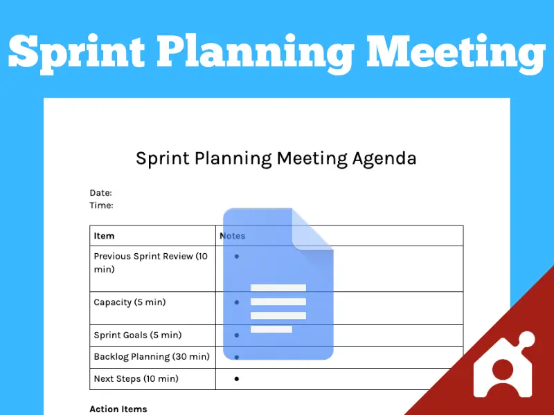 Sprint planning meeting agenda template