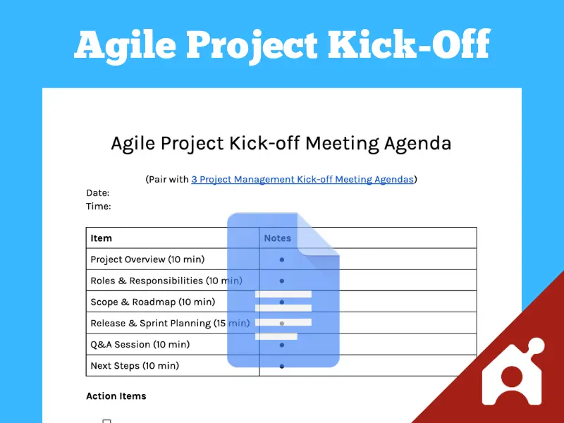 agile project kick-off meeting agenda