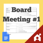 board meeting agenda 1