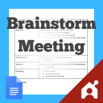 brainstorming meeting agenda