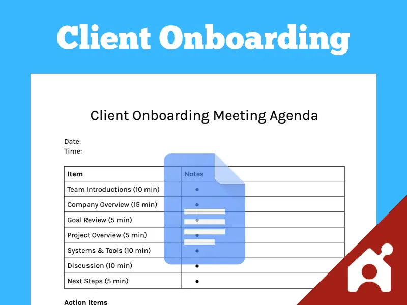 Client onboarding meeting agenda