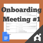 employee onboarding meeting agenda: welcome