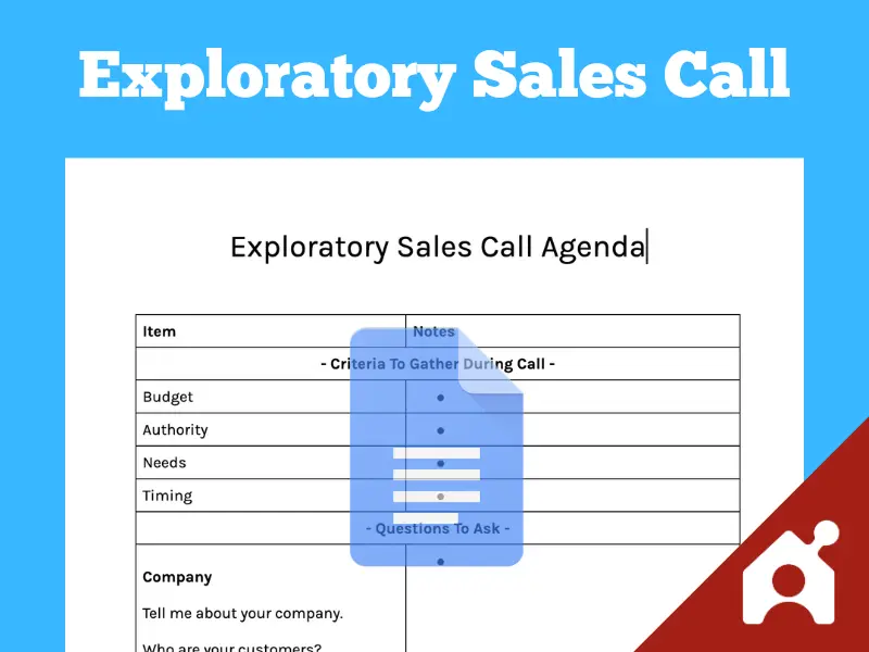 exploratory sales call agenda