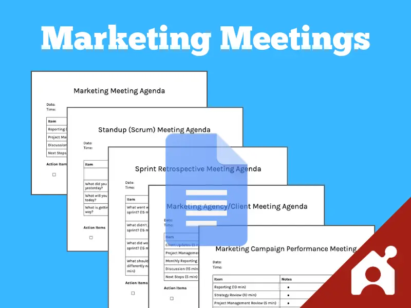 Marketing meeting agenda template
