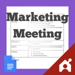 marketing meeting agenda