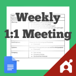 weekly 1 on 1 meeting agenda