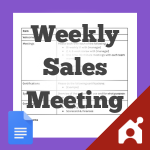 weekly sales meeting agenda